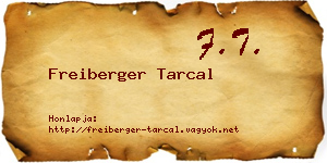 Freiberger Tarcal névjegykártya